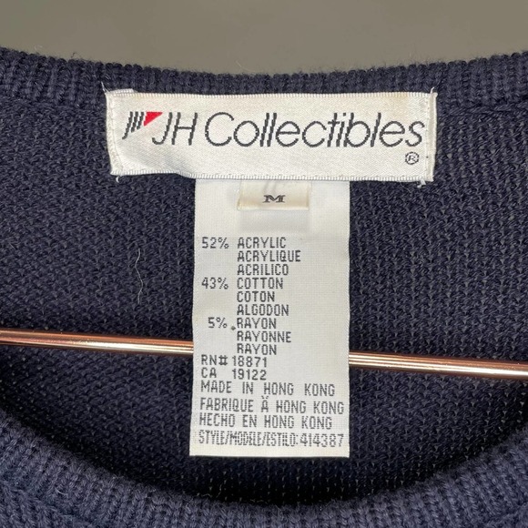 JH Collectibles Gold Crest Stars Crewneck Vintage Womens Sweater Star Studded M - Picture 5 of 7